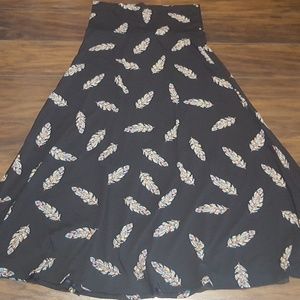 LuLaRoe Feather Maxi Skirt